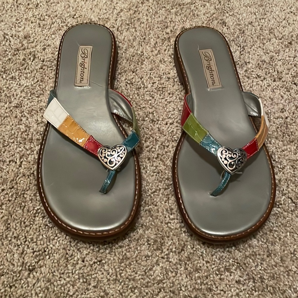 Brighton Multi Colored Flip Flops